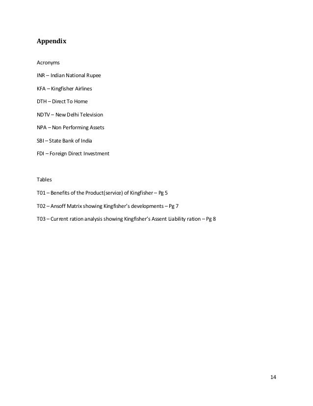 project report on kingfisher airlines kingfisher airlines crisis